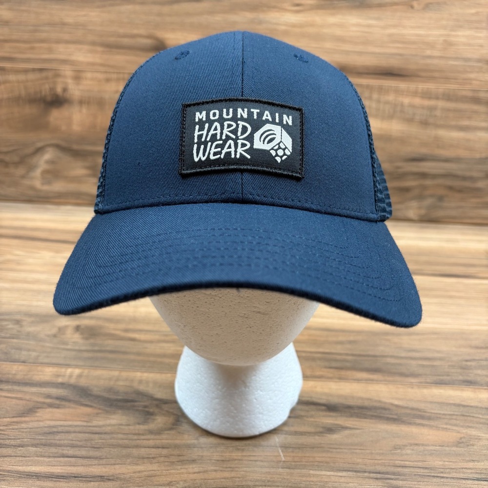 Mountain Hardwear Mens Mesh Snap Back Trucker Hat Navy Blue OU7747